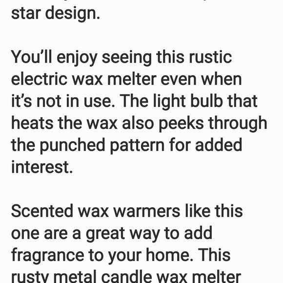 Rustic scent warmer - Picture 2 of 2